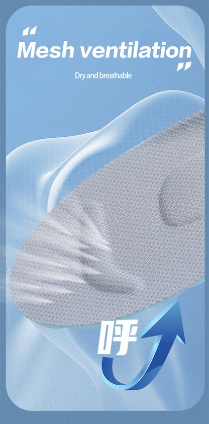 Plantillas de Masaje 4D Ortopédicas - Soporte Arco Pie Deportivas Unisex