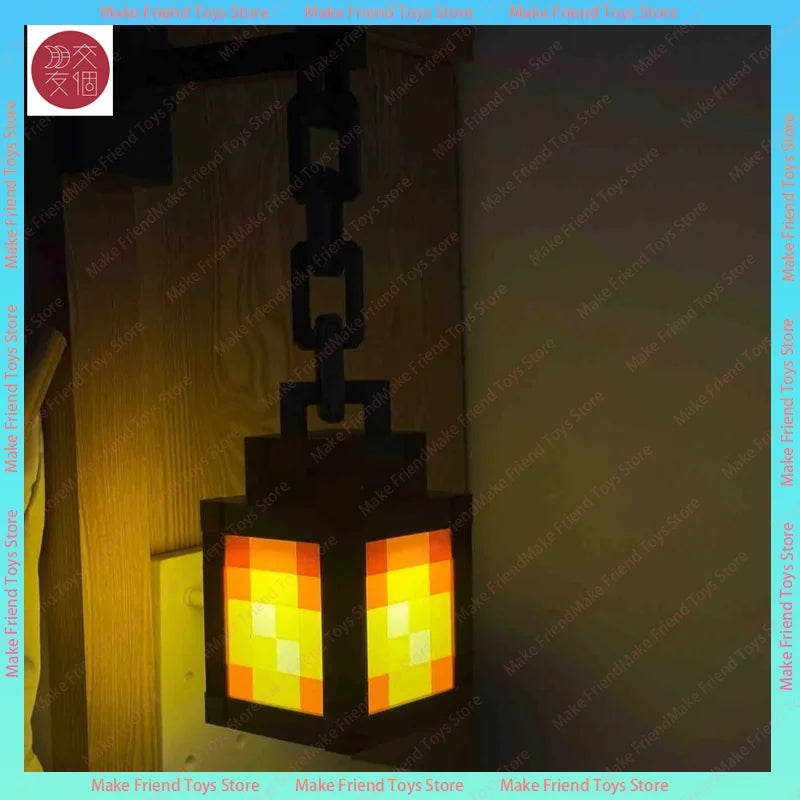 Lámpara LED Antorcha Gaming Minecraft - Luz Nocturna USB-C Multicolor Control Remoto