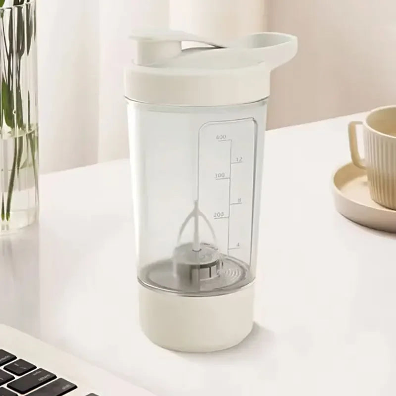 Taza Mezcladora Eléctrica Automática USB - Batidora Portátil 400ml para Proteínas y Batidos