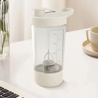 Taza Mezcladora Eléctrica Automática USB - Batidora Portátil 400ml para Proteínas y Batidos