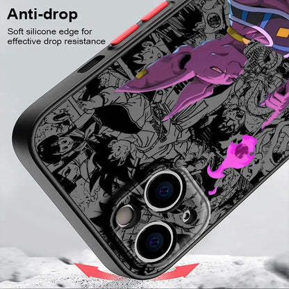 Funda iPhone Dragon Ball Beerus Majin Buu