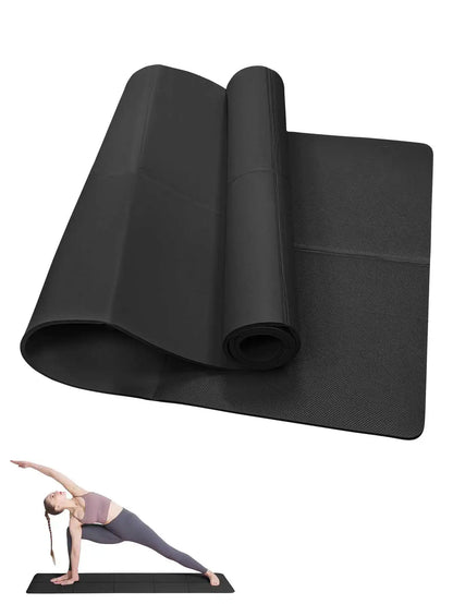 Esterilla de Yoga Antideslizante 3/4/6mm - Colchoneta Fitness Pilates para Casa y Gimnasio - zyntrixe
