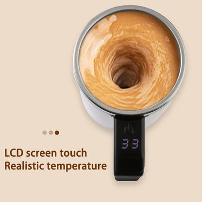 Electric Self-Stirring Mug 380ml - Rechargeable with Temperature Sensor - zyntrixe