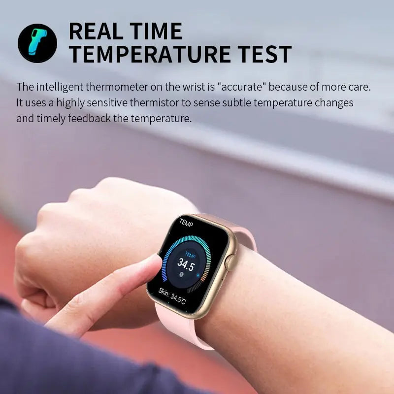 Smartwatch Mujer Bluetooth Llamadas Pantalla Táctil Impermeable