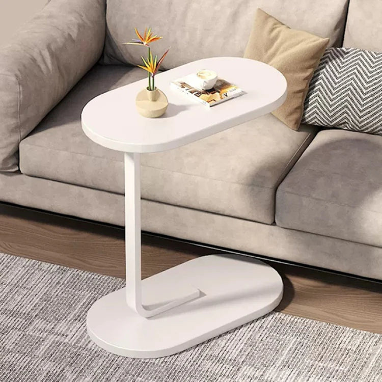 Modern C-Shape Side Table - Movable Sofa Coffee Table - zyntrixe