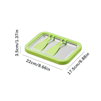 Máquina para Hacer Helados Enrollados con 2 Espátulas - Ice Cream Roll Maker