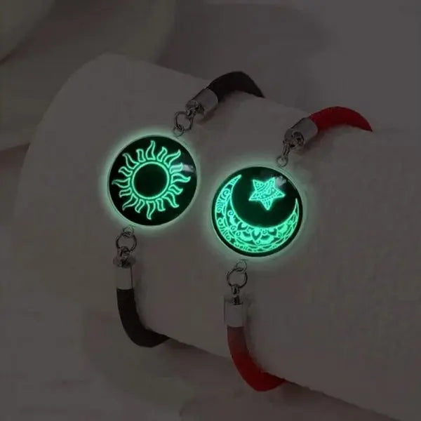 Luminous Sun & Moon Couple Bracelets - Matching His & Hers Jewelry Set - zyntrixe