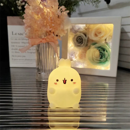 Lámpara de Mesa LED Diseño Conejo - Luz Nocturna Decorativa para Dormitorio