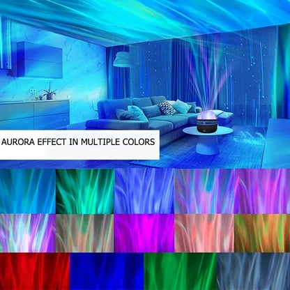 LED Starry Night Sky Projector Aurora USB Remote Control RGB Galaxy Light 7 Modes for Home Bedroom Game Room Party Decoration - zyntrixe