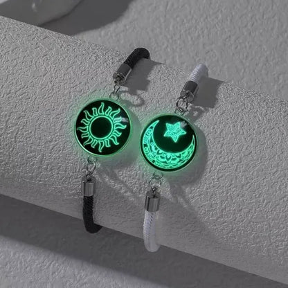 Luminous Sun & Moon Couple Bracelets - Matching His & Hers Jewelry Set - zyntrixe