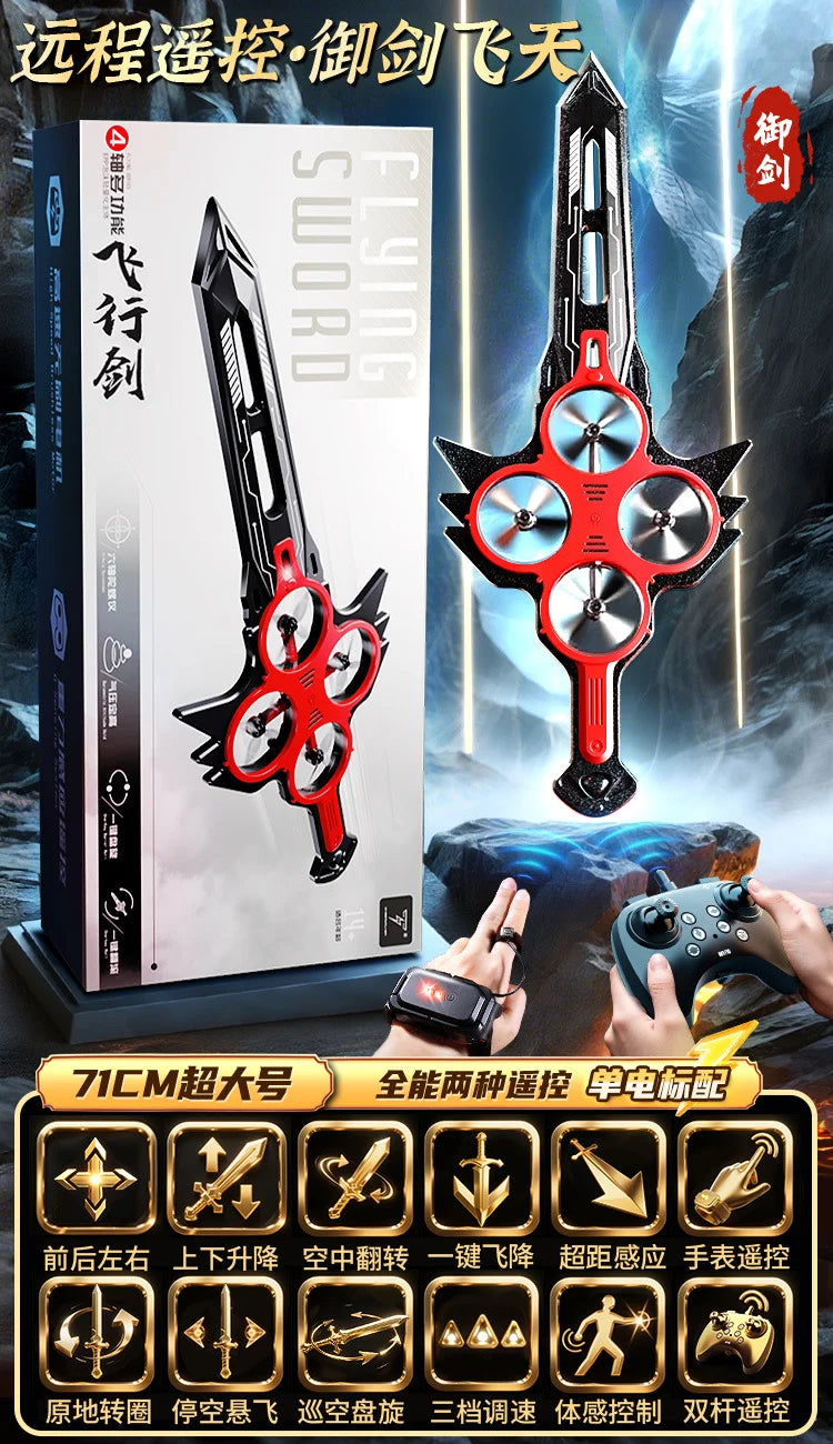 Dron Espada Voladora 70cm RC - 3 Velocidades Giros 360° Control Remoto