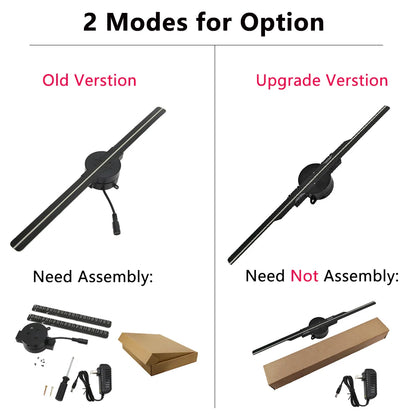 Ventilador Holográfico 3D 42CM WiFi - Proyector Publicitario Holograma LED