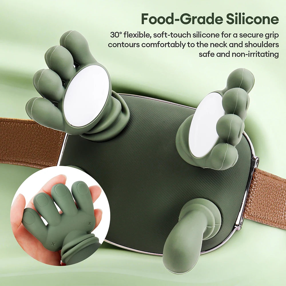 4D Bionic Finger Neck Shoulder Massager Wireless Neck Cervical Trapezius Kneading Massage Shawl Brushless Motor Neck masajeador - zyntrixe