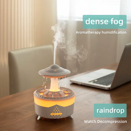 UFO Raindrop Humidifier - USB Aromatherapy Diffuser with LED Lights - zyntrixe