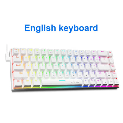 E-YOOSO Z686 RGB Mechanical Gaming Keyboard - 68 Keys - Hot Swap Red Switch - zyntrixe