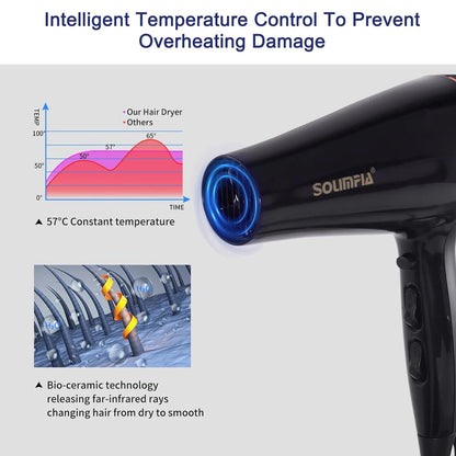 Secador de Pelo Profesional Surker 2000W - 6 Niveles de Temperatura - zyntrixe