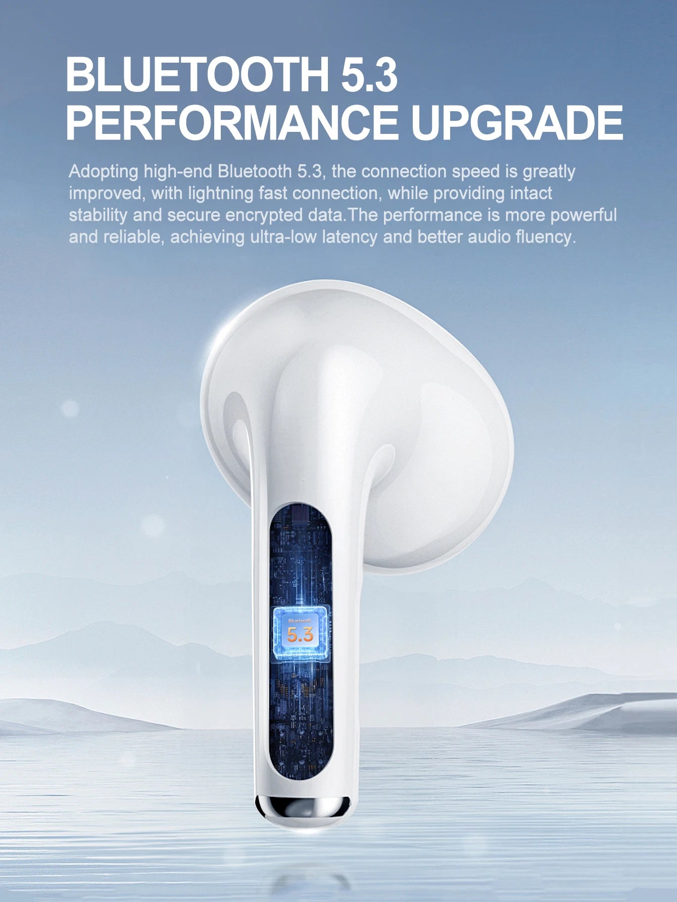 Wireless Sports Bluetooth Earphones - Airpods Style with Microphone for iPhone & Android