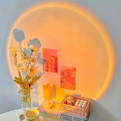 Sunset Projection Lamp - USB Atmosphere Light with 180° Rotation