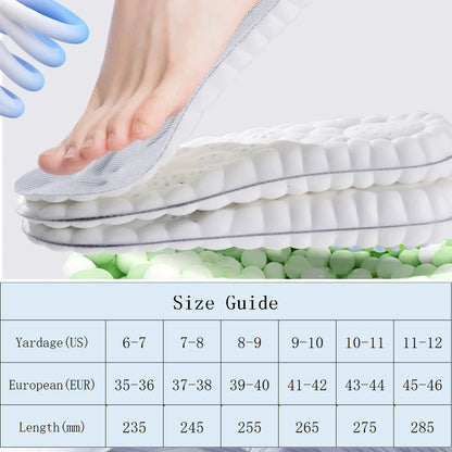 Plantillas de Masaje 4D Ortopédicas - Soporte Arco Pie Deportivas Unisex