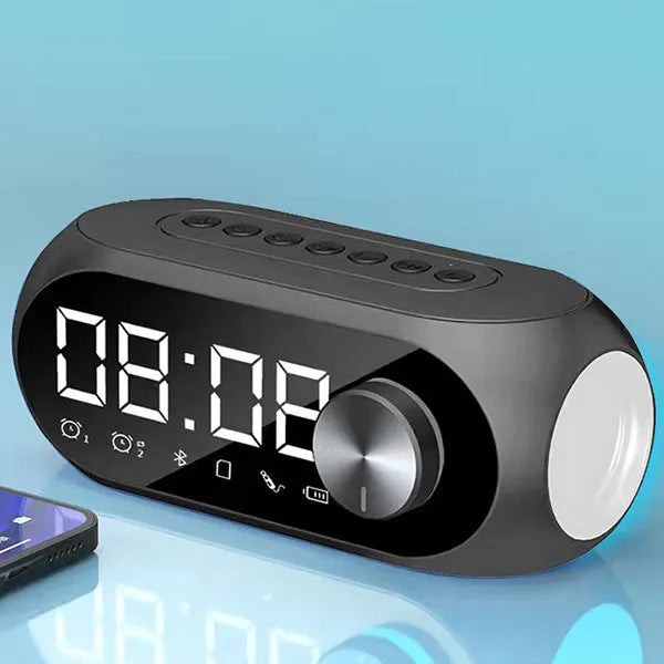 Bluetooth Speaker Alarm Clock with FM Radio - Portable Wireless Mini Speaker - zyntrixe