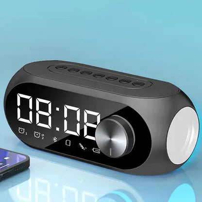 Bluetooth Speaker Alarm Clock with FM Radio - Portable Wireless Mini Speaker - zyntrixe