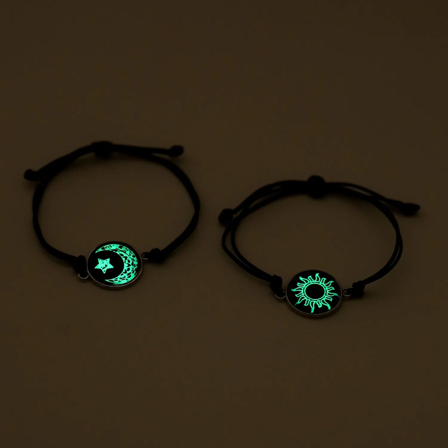 Luminous Sun & Moon Couple Bracelets - Matching His & Hers Jewelry Set - zyntrixe