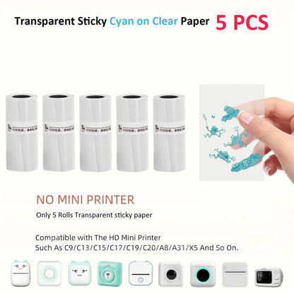 Mini Impresora Térmica Portátil Bluetooth 57mm - Sin Tinta Stickers Fotos DIY