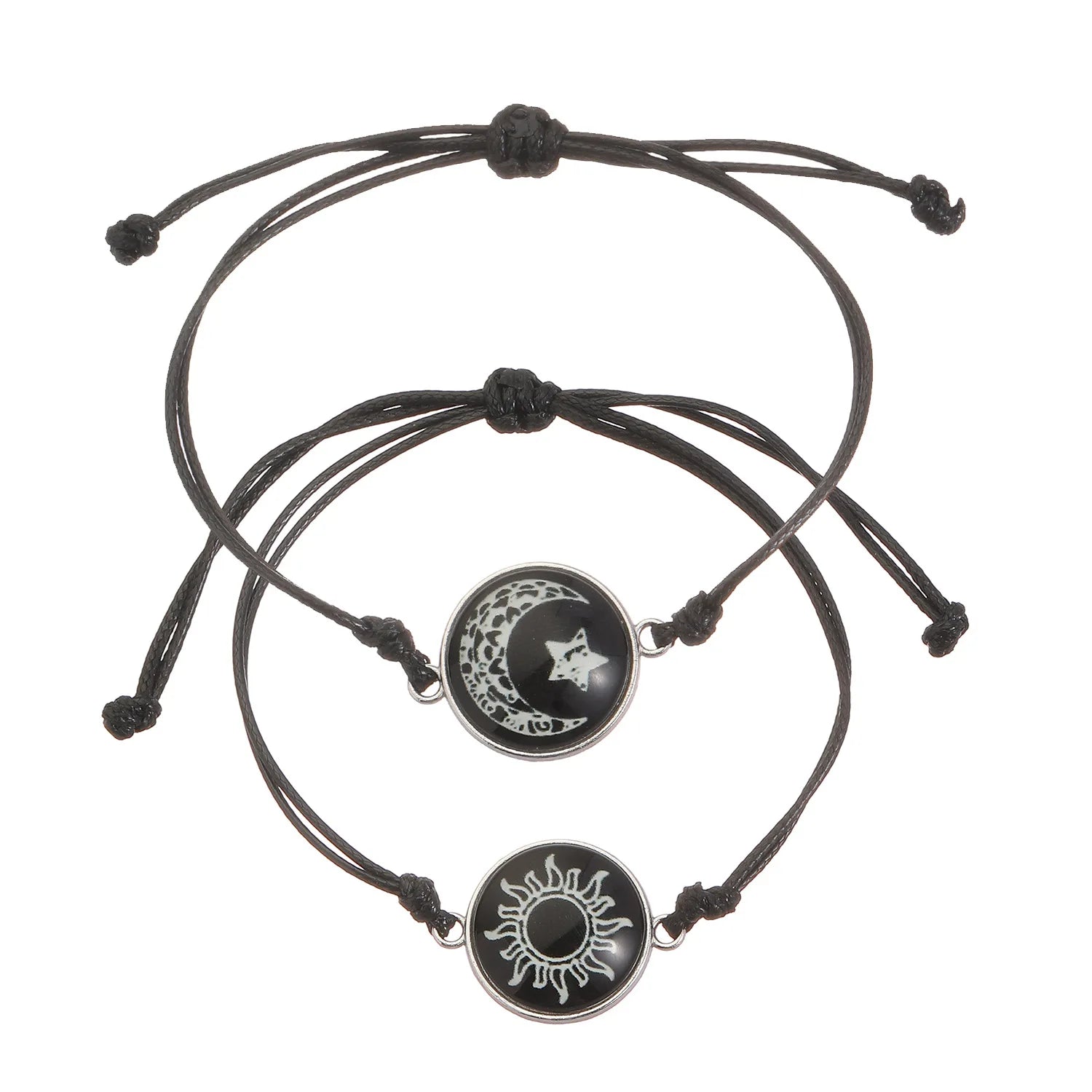 Luminous Sun & Moon Couple Bracelets - Matching His & Hers Jewelry Set - zyntrixe