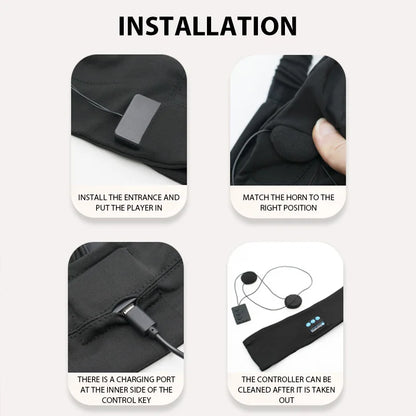 Auriculares Bluetooth Deportivos con Banda Elástica - Diadema Inalámbrica para Dormir y Deporte