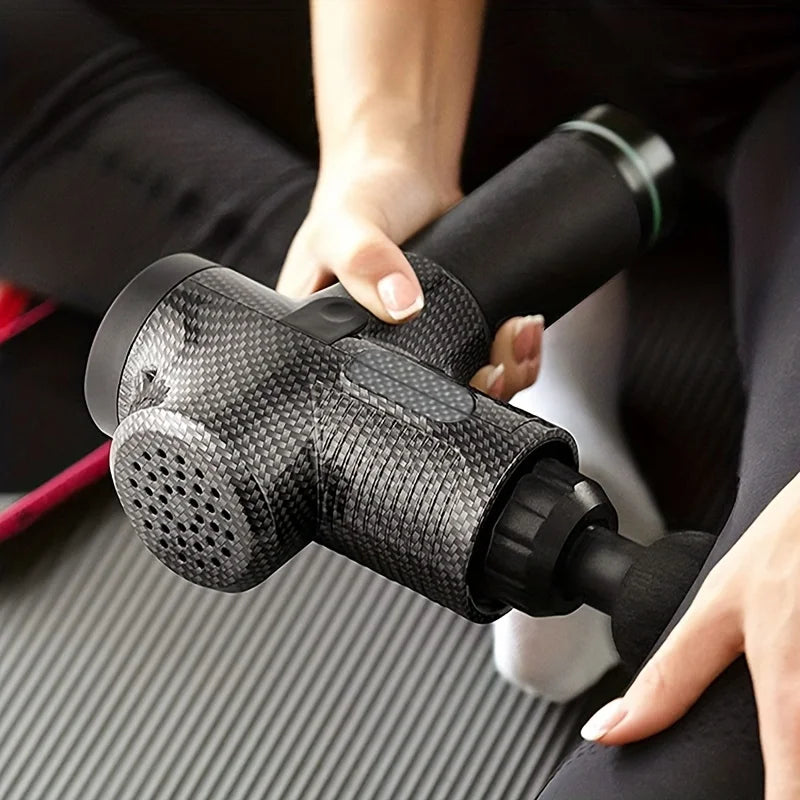 Pistola de Masaje 30 Niveles - Masajeador Muscular Profundo con Reducción de Ruido - zyntrixe
