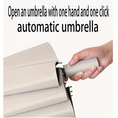 Paraguas Automático Plegable Anti-UV con Protección Solar - zyntrixe