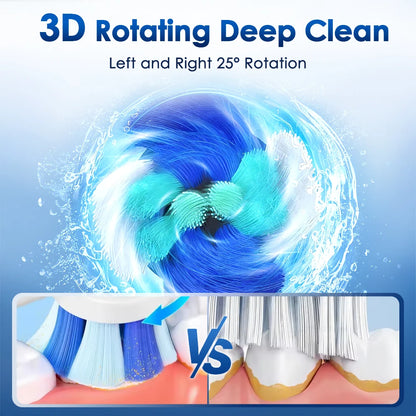 Electric Toothbrush Rechargeable - 5 Modes Rotating Sonic Brush