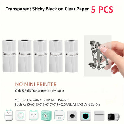 Mini Impresora Térmica Portátil Bluetooth 57mm - Sin Tinta Stickers Fotos DIY