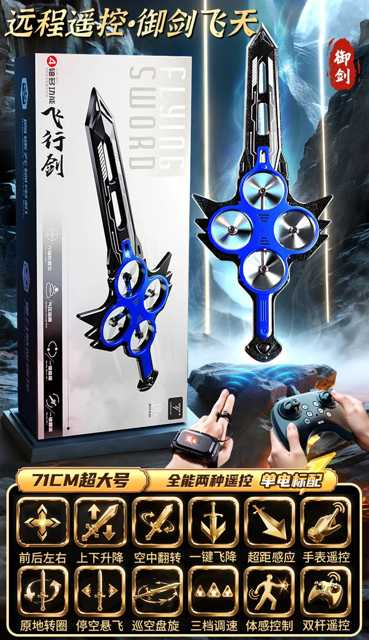 Dron Espada Voladora 70cm RC - 3 Velocidades Giros 360° Control Remoto