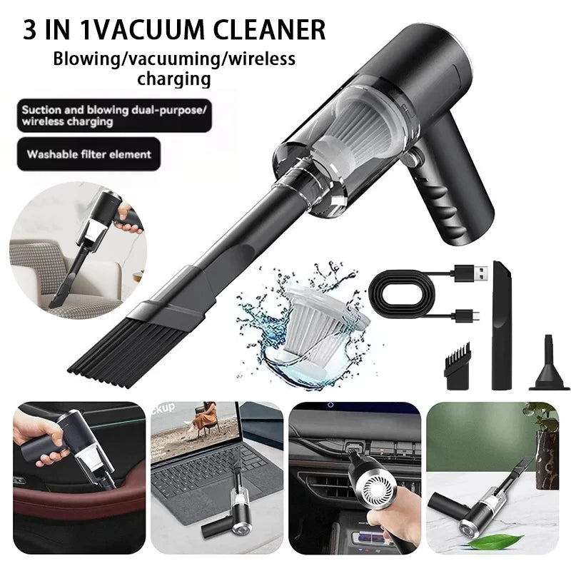 Best seller Car Vacuum Cleaner 2900000PA Powerful 3in1Clean Machine Wireless Blowing Suction Portable Vacuum Cleaner For Vehicle - zyntrixe