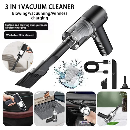 Best seller Car Vacuum Cleaner 2900000PA Powerful 3in1Clean Machine Wireless Blowing Suction Portable Vacuum Cleaner For Vehicle - zyntrixe