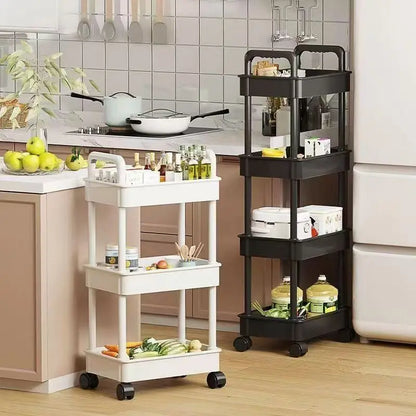 Estantería Cocina 5 Niveles Móvil - Carrito Almacenaje Multiusos con Ruedas
