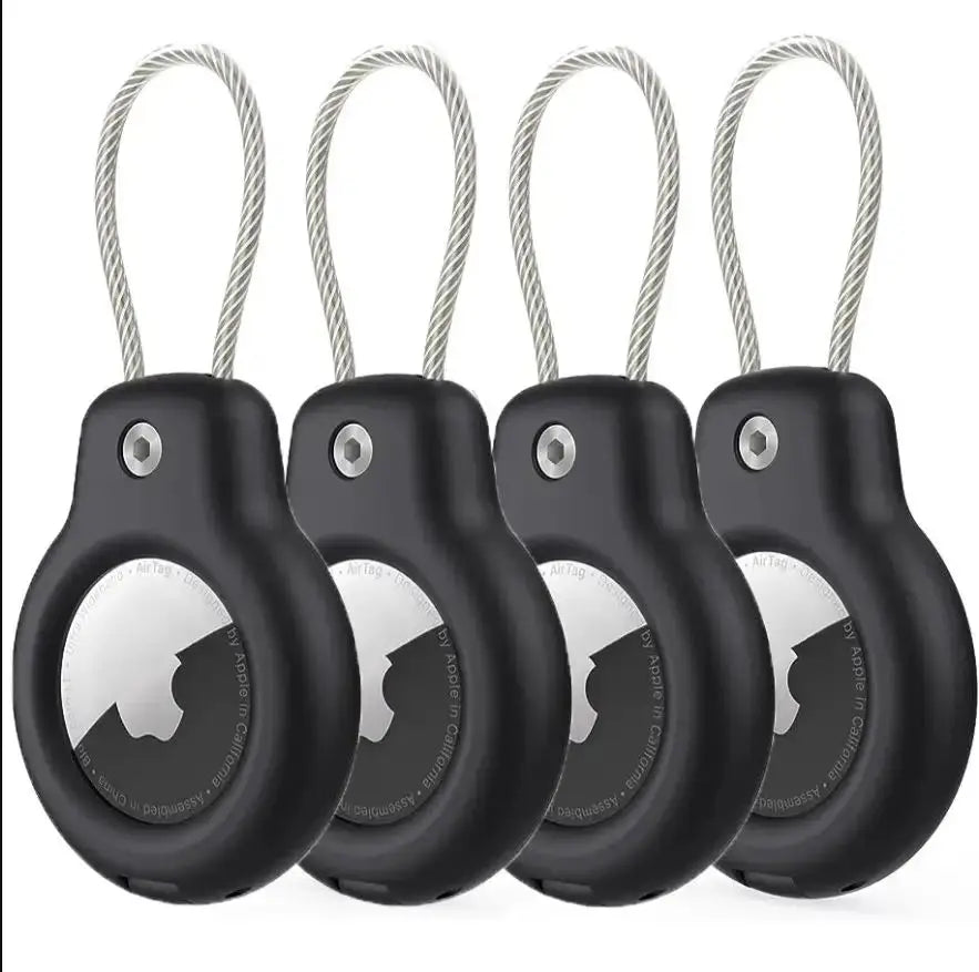 Soporte Seguro para Apple AirTag con Cable - Llavero Protector Antipérdida - zyntrixe