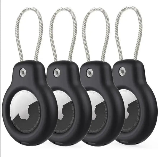 Soporte Seguro para Apple AirTag con Cable - Llavero Protector Antipérdida - zyntrixe