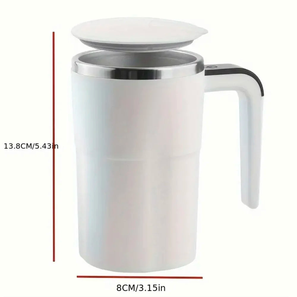 Electric Self-Stirring Mug 380ml - Rechargeable with Temperature Sensor - zyntrixe