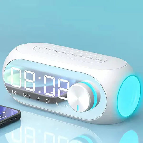 Bluetooth Speaker Alarm Clock with FM Radio - Portable Wireless Mini Speaker - zyntrixe