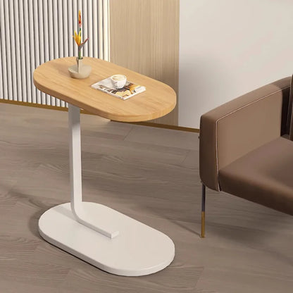 Modern C-Shape Side Table - Movable Sofa Coffee Table - zyntrixe