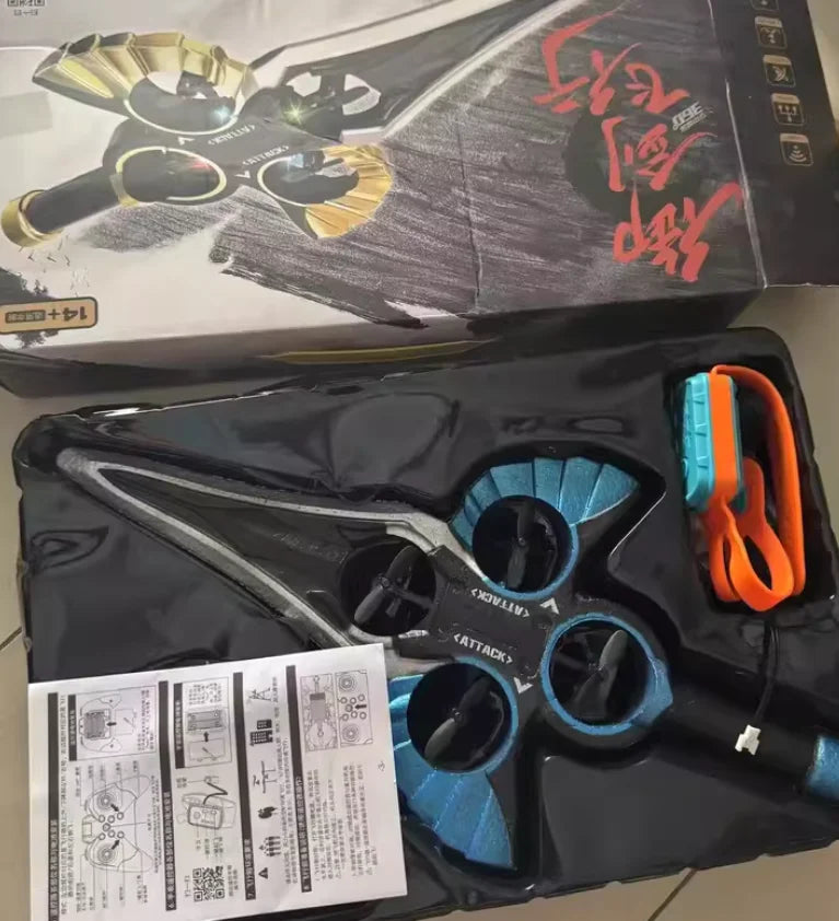 Remote Flying Sword Remote Controlled Stunt Flying Sword New Stunt Remote Controlled Airplane 360 Gesture Remote Control Sword - zyntrixe