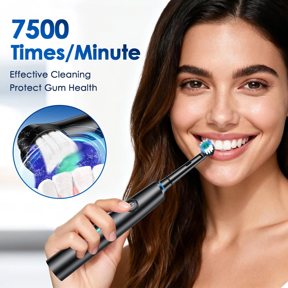 Electric Toothbrush Rechargeable - 5 Modes Rotating Sonic Brush