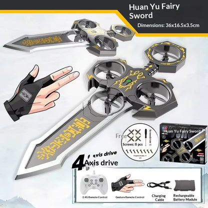 Dron Espada Voladora 70cm RC - 3 Velocidades Giros 360° Control Remoto