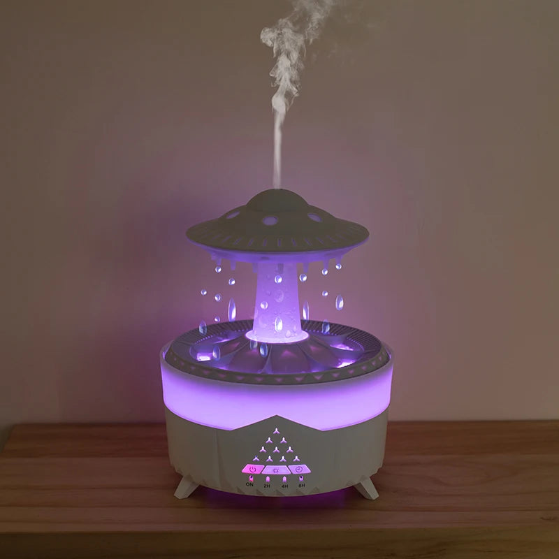 UFO Raindrop Humidifier - USB Aromatherapy Diffuser with LED Lights - zyntrixe