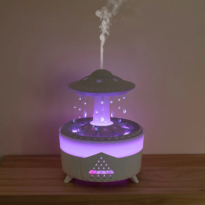 UFO Raindrop Humidifier - USB Aromatherapy Diffuser with LED Lights - zyntrixe